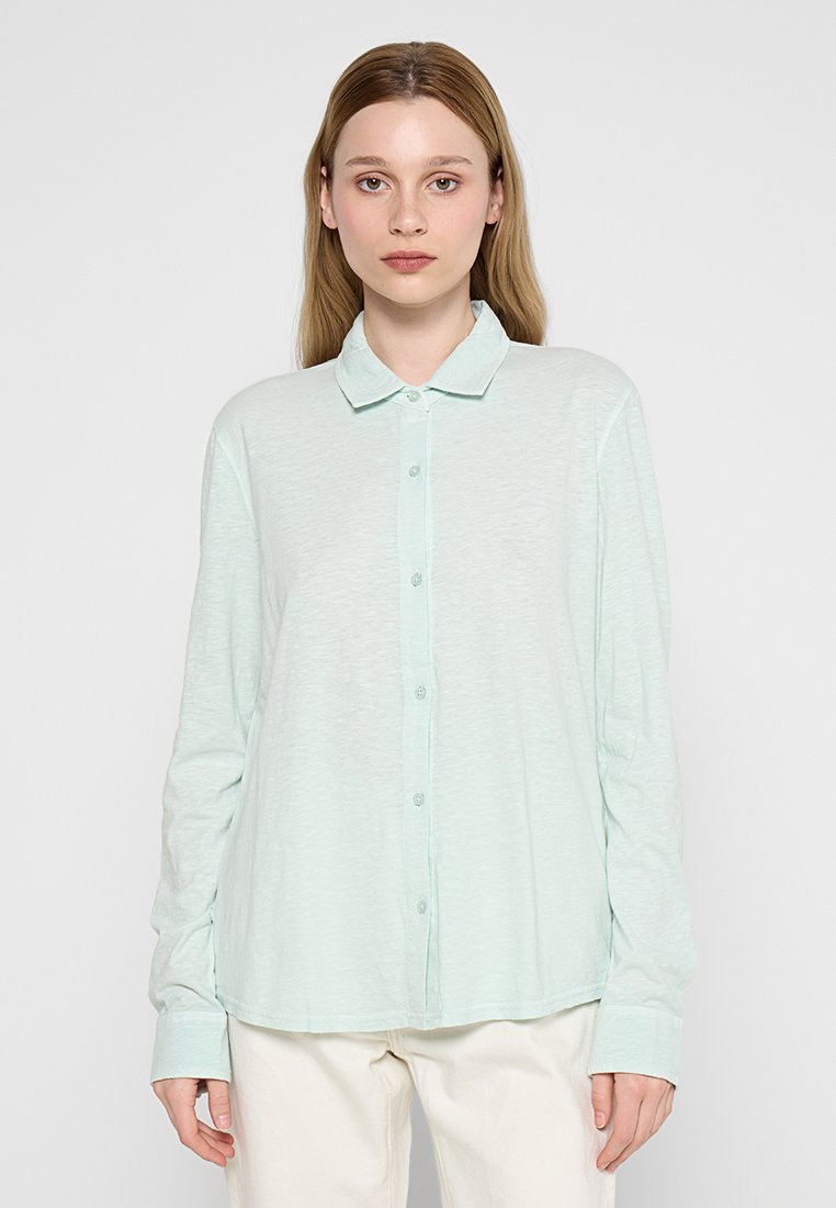 Ecoalf Overhemdblouse turquoise Ecoalf Overhemdblouse turquoise