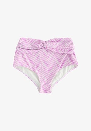 MIDI WAIST FIT - KEW COLLECTION ROLL - Bikiniunderdel - lilac purple zigzag print