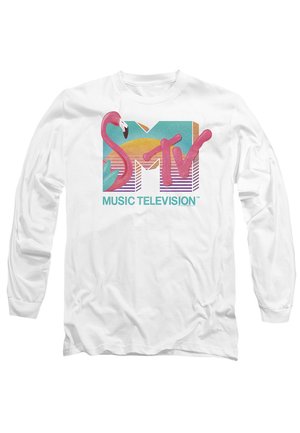 MTV FLAMINGO LOGO - Long sleeved top - white