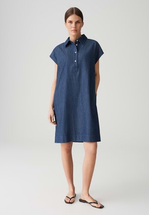 OPUS LOOSE MINI FIT O-SHAPE - Blusenkleid - mid oxford blue
