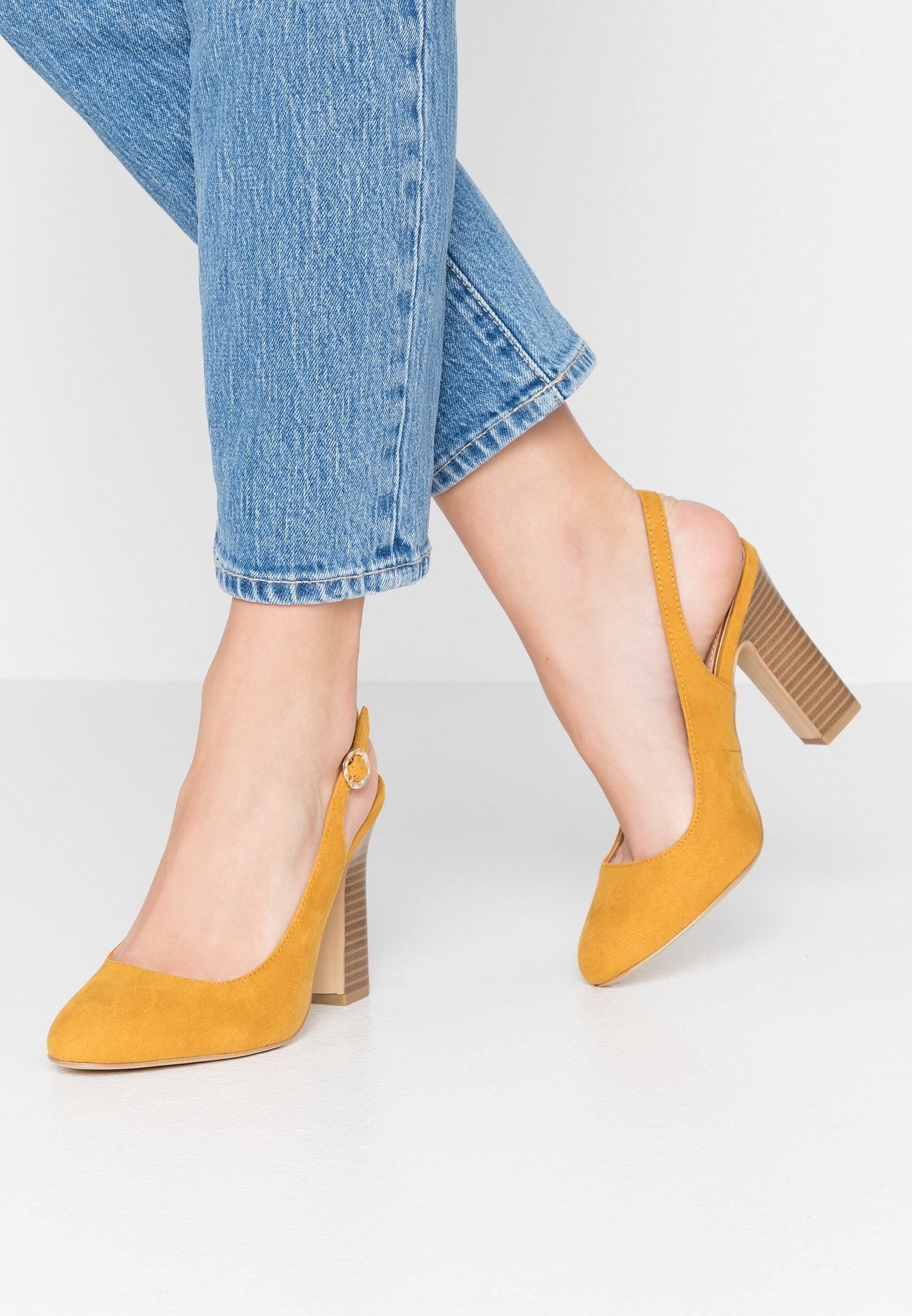 New Look Wide Fit Decolleté yellow/giallo (Second hand
