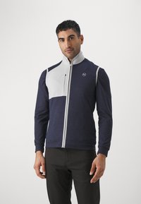 Puma Golf - CLOUDSPUN VEST - Smanicato - deep navy heather/ash gray Immagine in miniatura 1