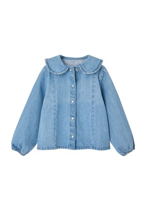 Vertbaudet, VERTBAUDET JEANSBLUSE MIT BUBIKRAGEN MÄDCHEN - Button-down blouse - double stone
