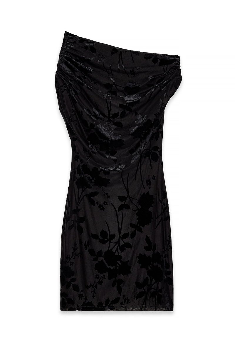 NA-KD DRAPED SHOULDER BURN OUT - Robe de soirée - black/noir - ZALANDO.FR
