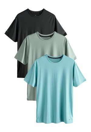 3 PACK - Lihtne T-särk - blue black green