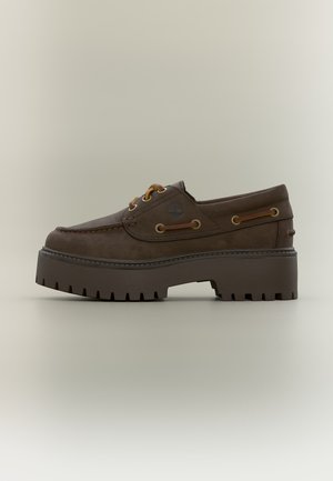 Timberland, STONE STREET - Jachtárska obuv - dark brown nubuck