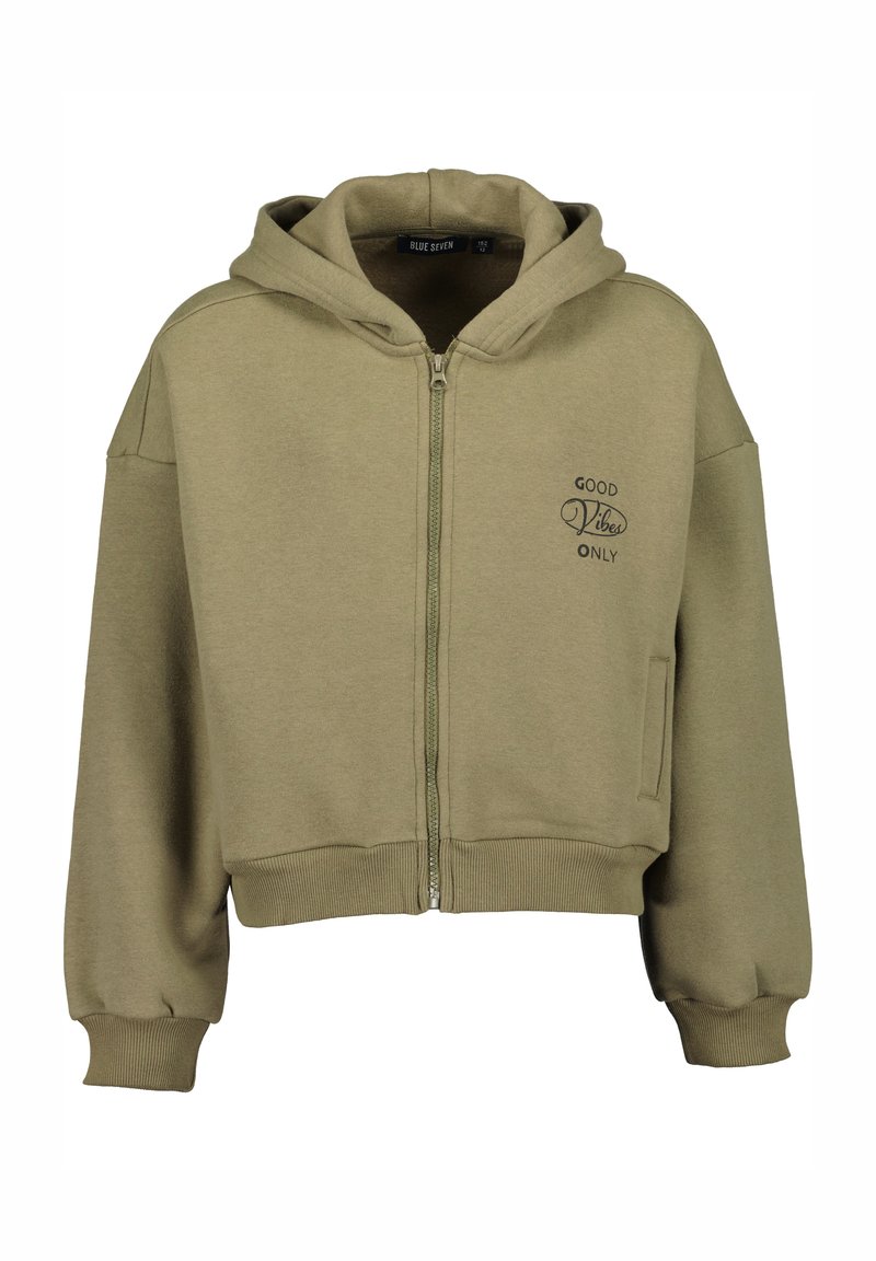 Blue Seven Felpa con zip - oliv