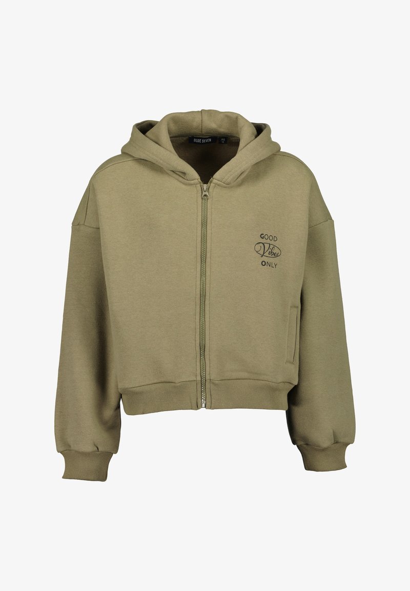 Blue Seven Felpa con zip - oliv
