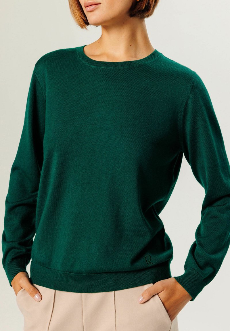 Rodier ROUND-NECK - Strickpullover - vert anglais