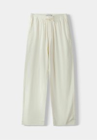 Bershka Tygbyxor - white