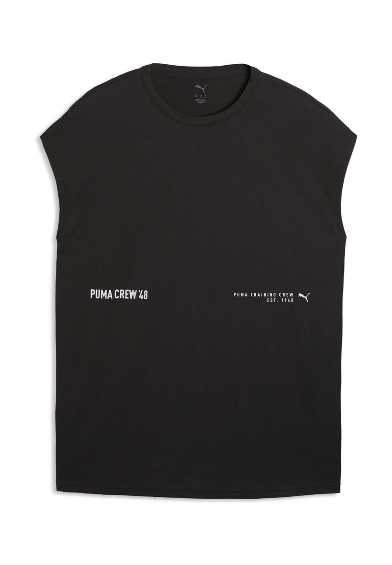Puma GRAPHICS TRAINING CUTOFF TANK - Débardeur - black/noir - ZALANDO.FR