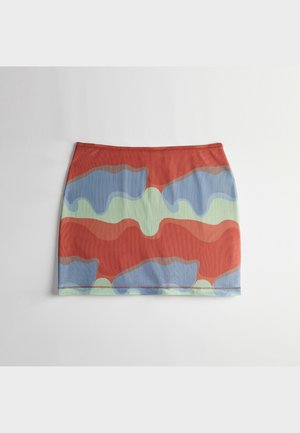 COACH COACHTOPIA - MINI SKIRT UNISEX - Minirock - deep orange/twilight multi