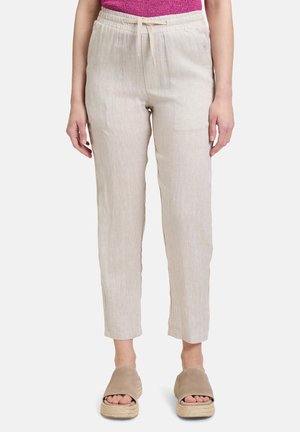 MIT TUNNELZUG - Pantaloni - nature cream