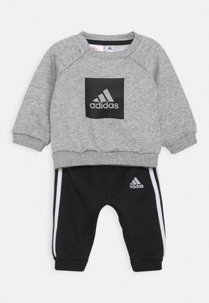 LOGO SET UNISEX - Tracksuit - medium grey heather/black