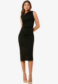 SCULPT STRETCH AYSSMETRICAL NECK TAILORED - Jerseyjurk - black
