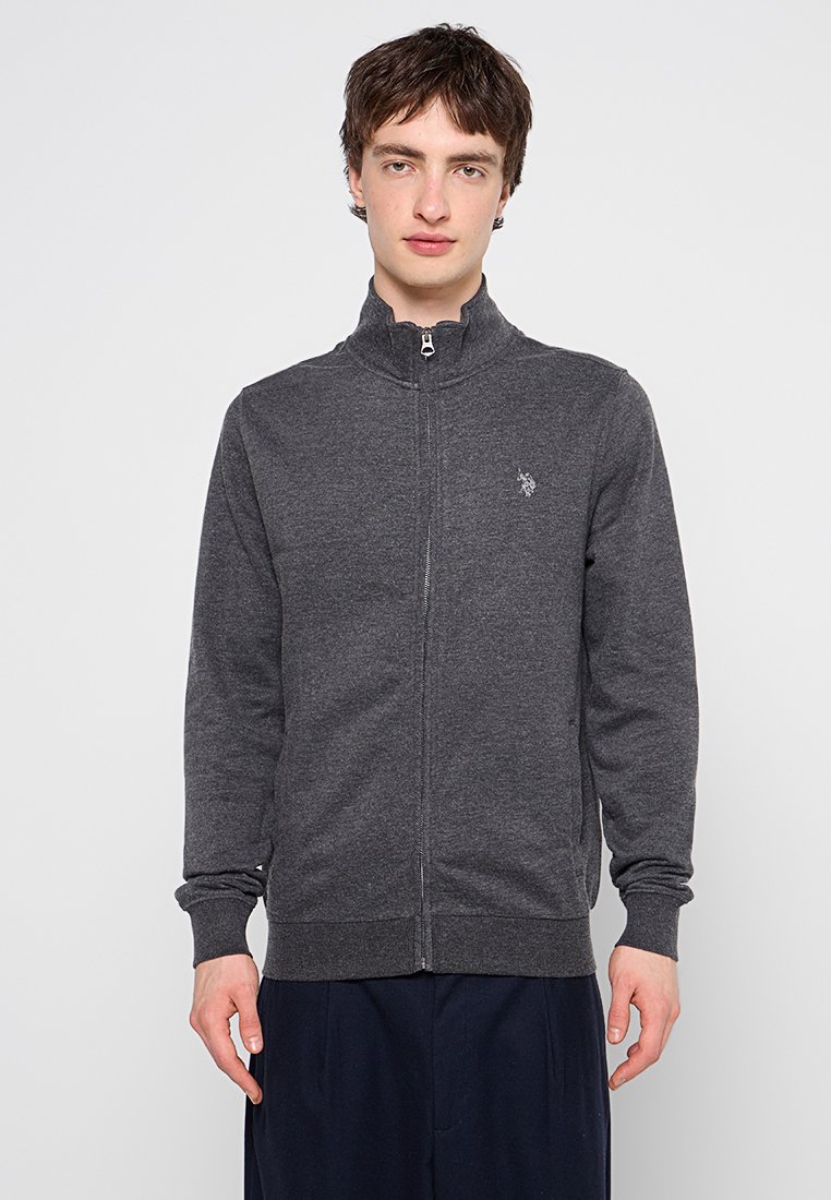 U.S. Polo Assn. Sweater met rits donkergrijs