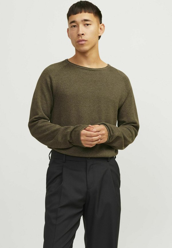 EHILL CREW NECK NOOS - Strickpullover - canteen