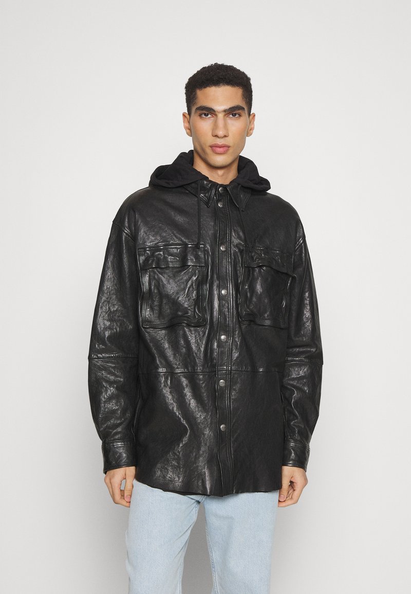 Spinx Deisel Diesel SPHINX RUNWAY - Veste en cuir - black/noir - ZALANDO.BE