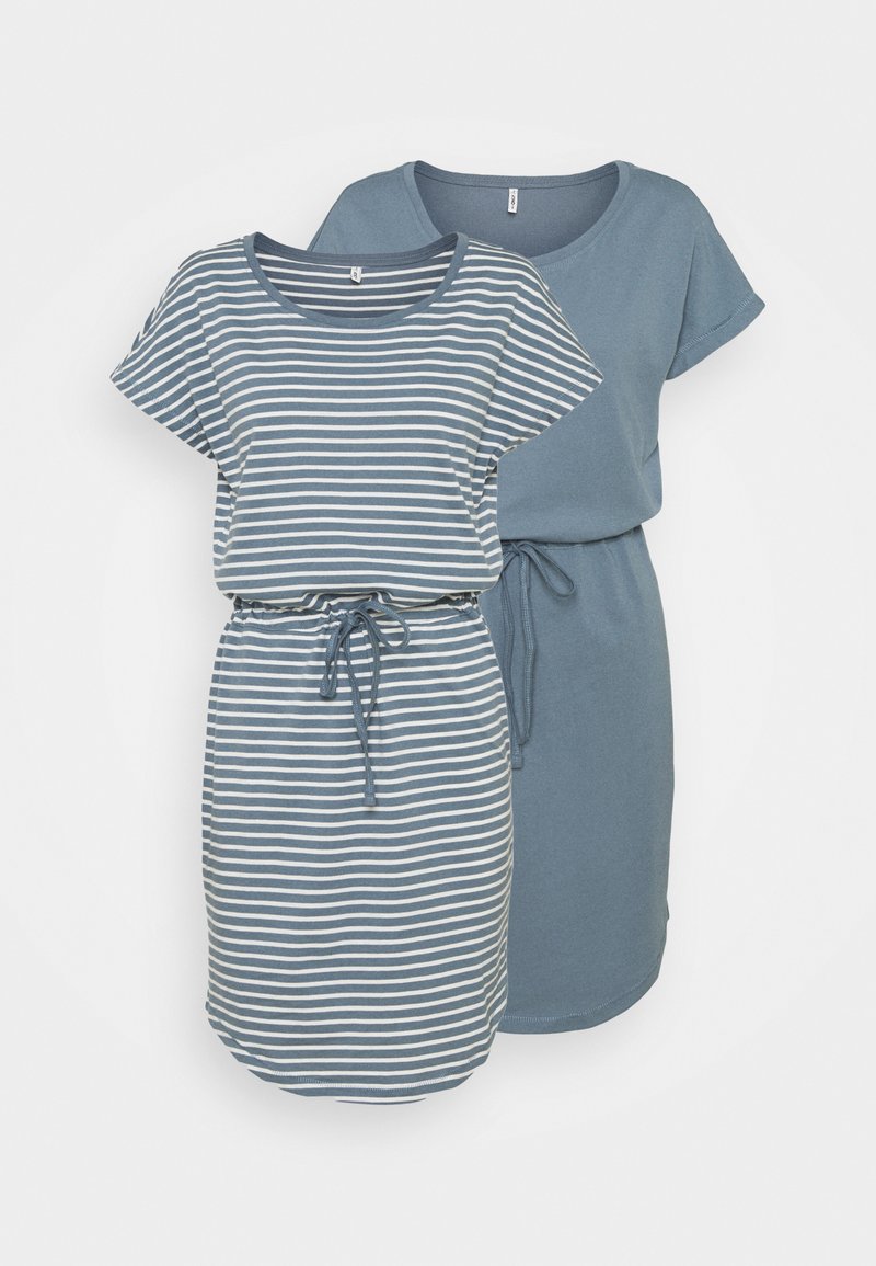 ONLY Tall ONLMAY LIFE DRESS 2 PACK - Φόρεμα από ζέρσεϊ - blue mirage