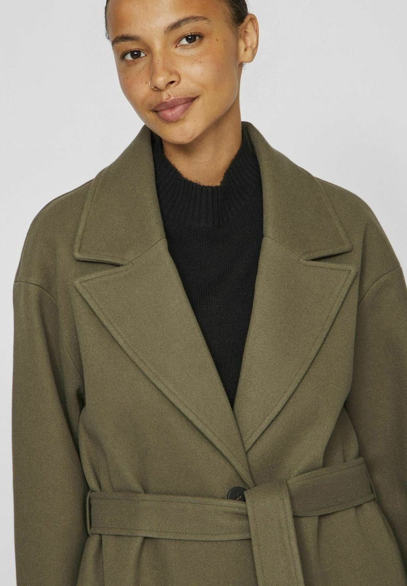 Cappotto Lungo Donna Vila Vipoko - Elegante Con Cintura E Bottoni | Perfecto Per Autunno/Inverno - Foto 4