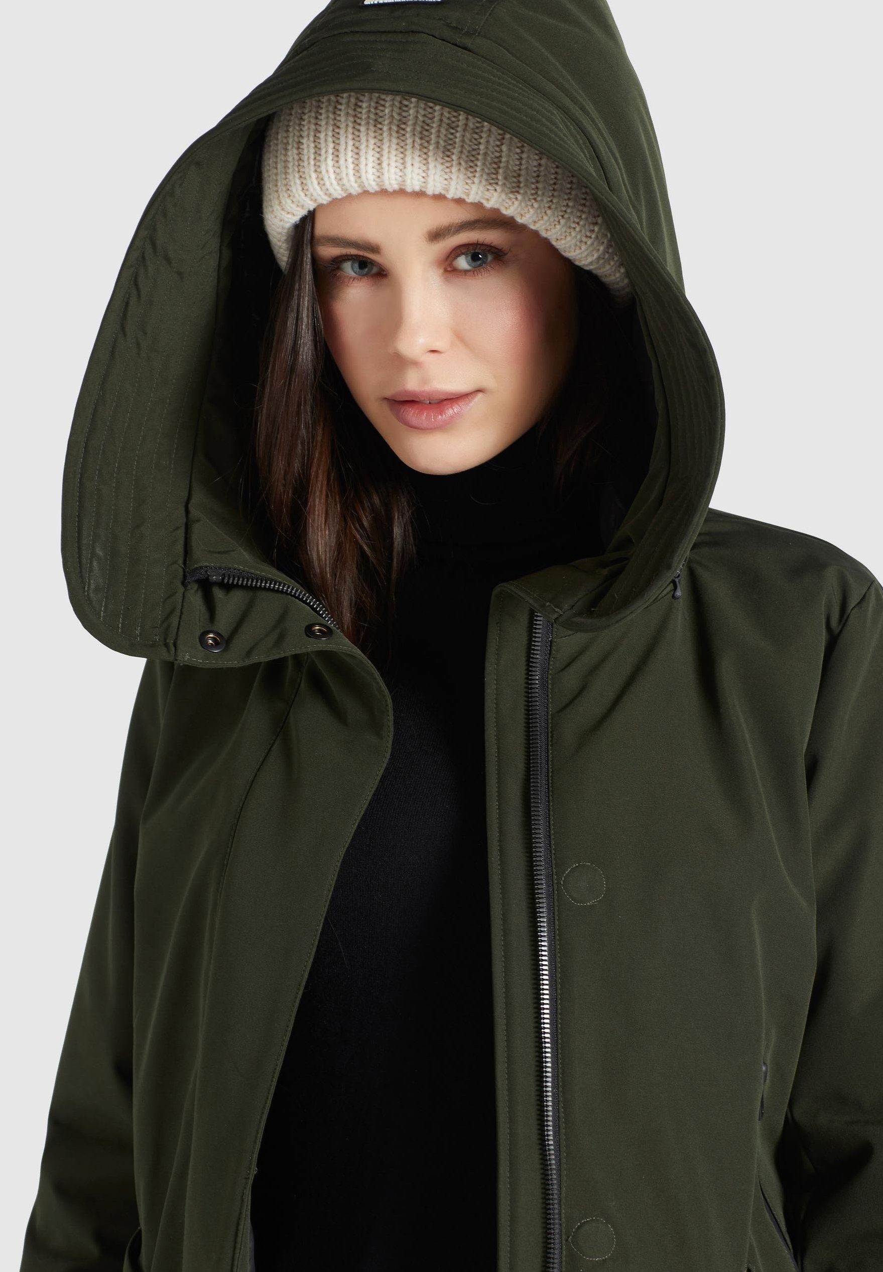 polyester winter coat