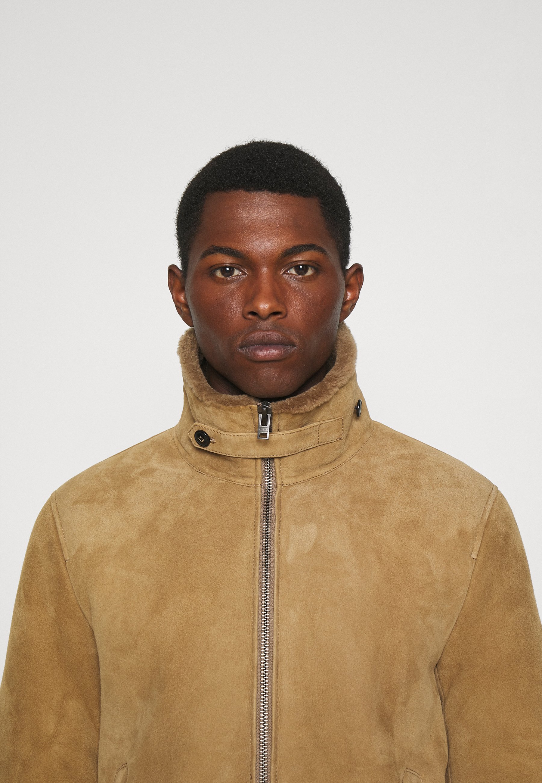 CLOSED SHEARLING BOMBER - Leather 