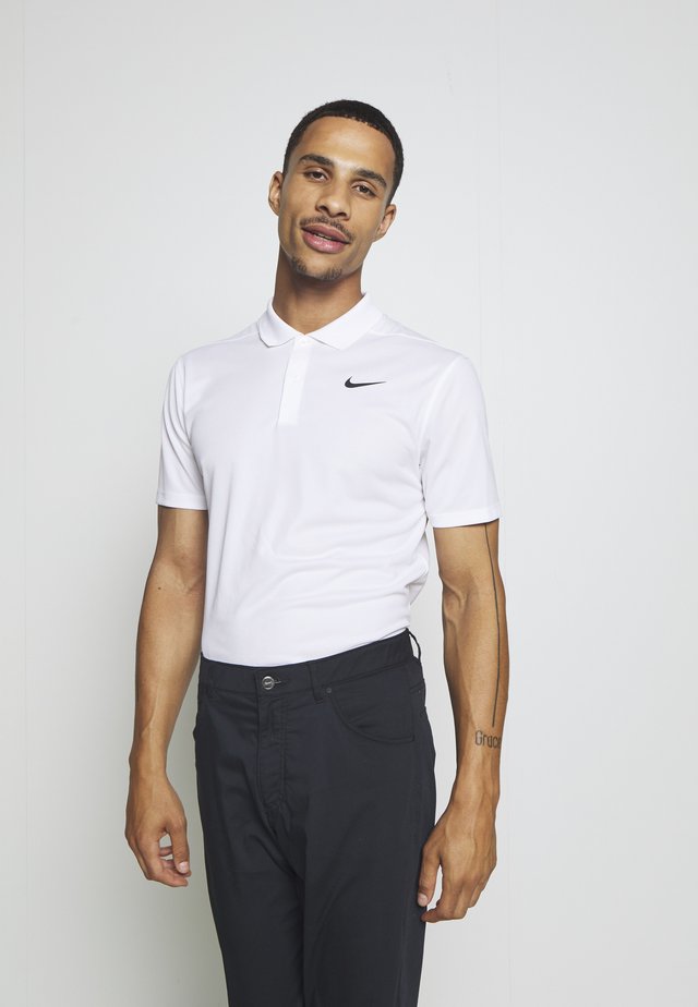 DRY VICTORY SOLID SLIM - Tekninen urheilupaita - white/black
