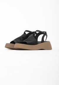 Cesare Gaspari Sandalias con plataforma - black