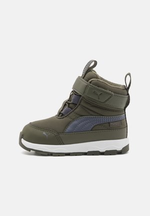 EVOLVE PURETEX UNISEX - Vinterstøvler - dark olive/galactic gray/white