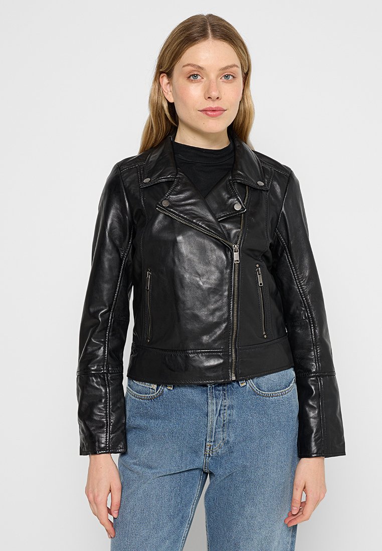 Lee Cooper Leren jas zwart Lee Cooper Leren jas zwart