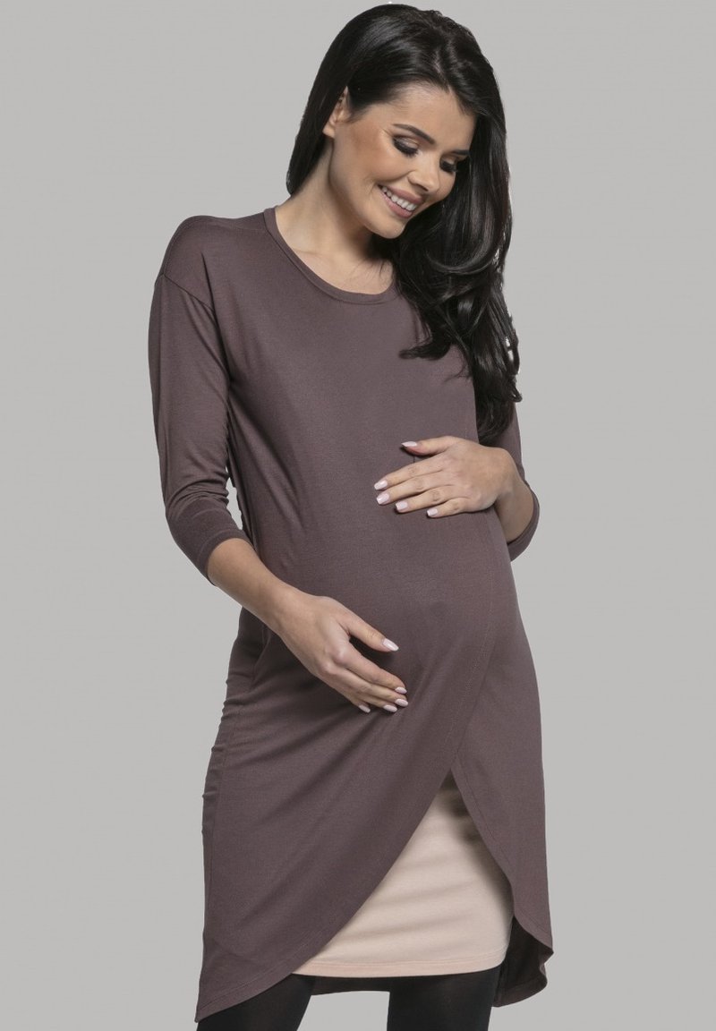 Chelsea Clark UMSTANDS UND STILLTUNIKA - Vestito di maglina - Cappuccino