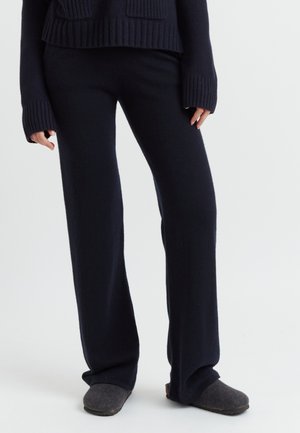 WIDE LEG - Trainingsbroek - navy