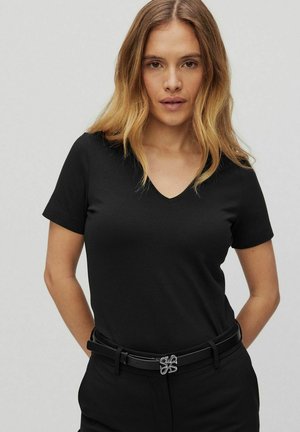 SANDRA - T-shirt basic - black