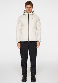 J.LINDEBERG Sports SHAWN HYBRID HOODED JACKET - Giacca outdoor - moonbeam