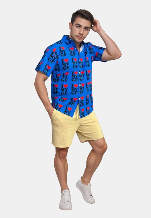 I LOVE MY GF HAWAIIAN STYLE - Hemd