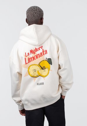 Felpa con zip - white