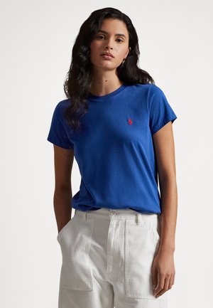 COTTON JERSEY CREWNECK T-SHIRT - T-shirts - heritage royal