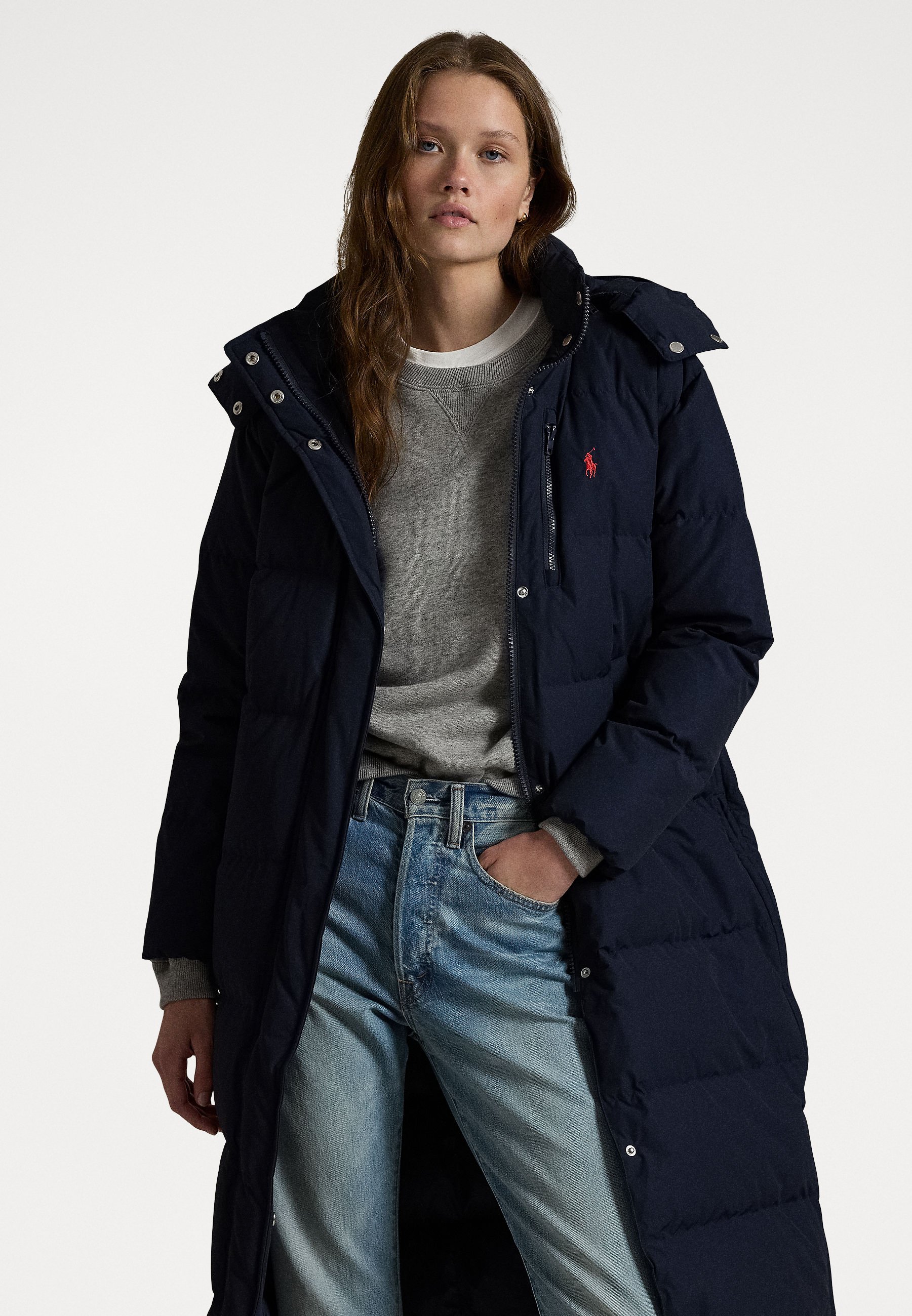Polo Ralph Lauren HOODED DOWN COAT Wintermantel navy