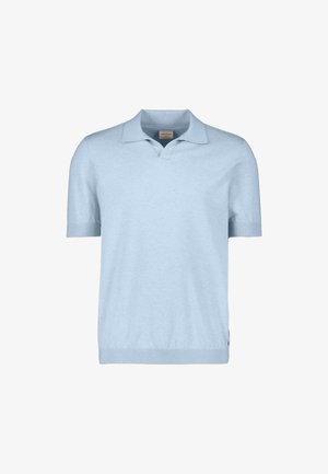NO EXCESS, WITH V-NECK - Polo - blue