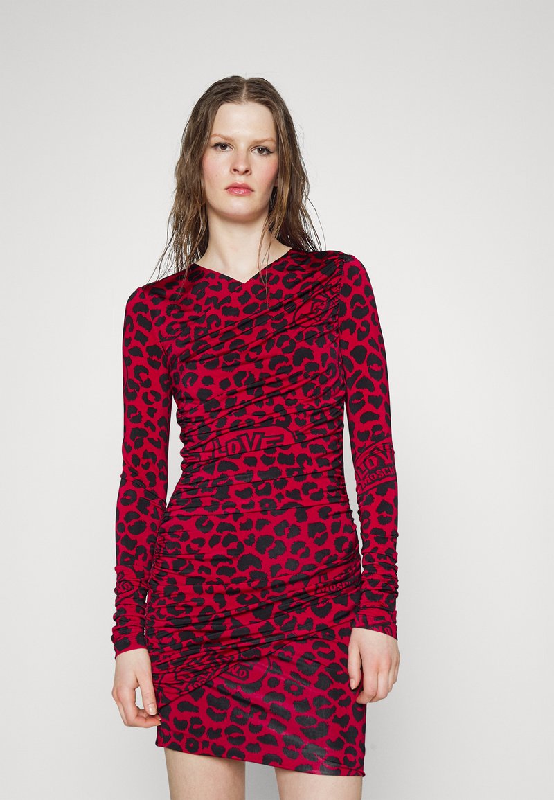 Damen Freizeitkleider | Love Moschino Jerseykleid rosso/rot - UH16409 Damen Freizeitkleider | Love Moschino Jerseykleid rosso/rot - UH16409