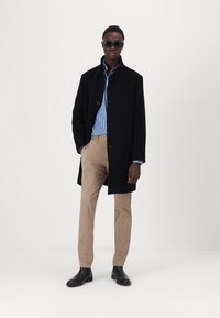 Tommy Hilfiger STAND COLLAR MIX COAT - Klasičan kaput - black