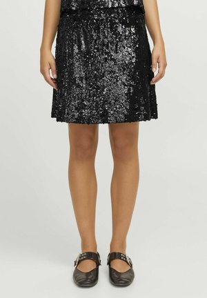 JXTARA SEQUIN - Minijupe - black