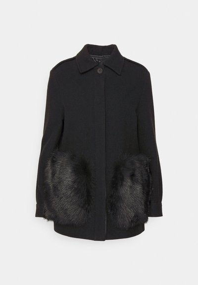 STUDIO ID MACI CAR SHORT WITH POCKETS - Κοντό παλτό - black