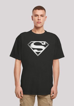 SUPERMAN SUPERHELD SPOT LOGO - Print T-shirt - black