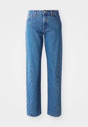 MARINE SERRE MOON LASER CURVED  - Jeans baggy - light blue
