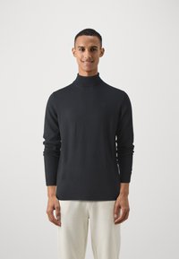 KARL LAGERFELD ROLL NECK - Strickpullover - black
