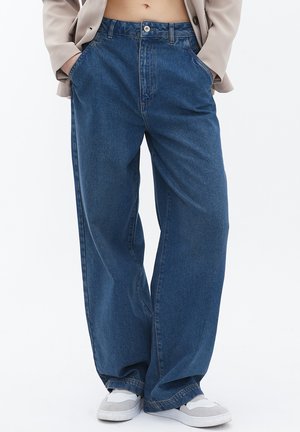 Straight leg jeans - light green denim