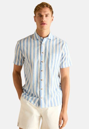 Pluus - blue & white stripe