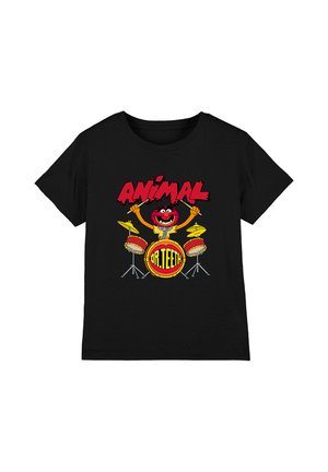 Disney, THE MUPPETS ANIMAL DRUMS UNISEX  - Print T-shirt - black