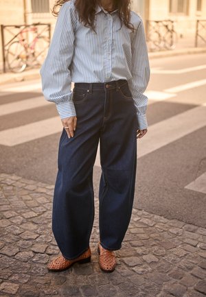 Cream, CRBAHREN ANKL BALLOON JEANS-RELAXED FIT - Wide Leg - cape breton rinse blue denim